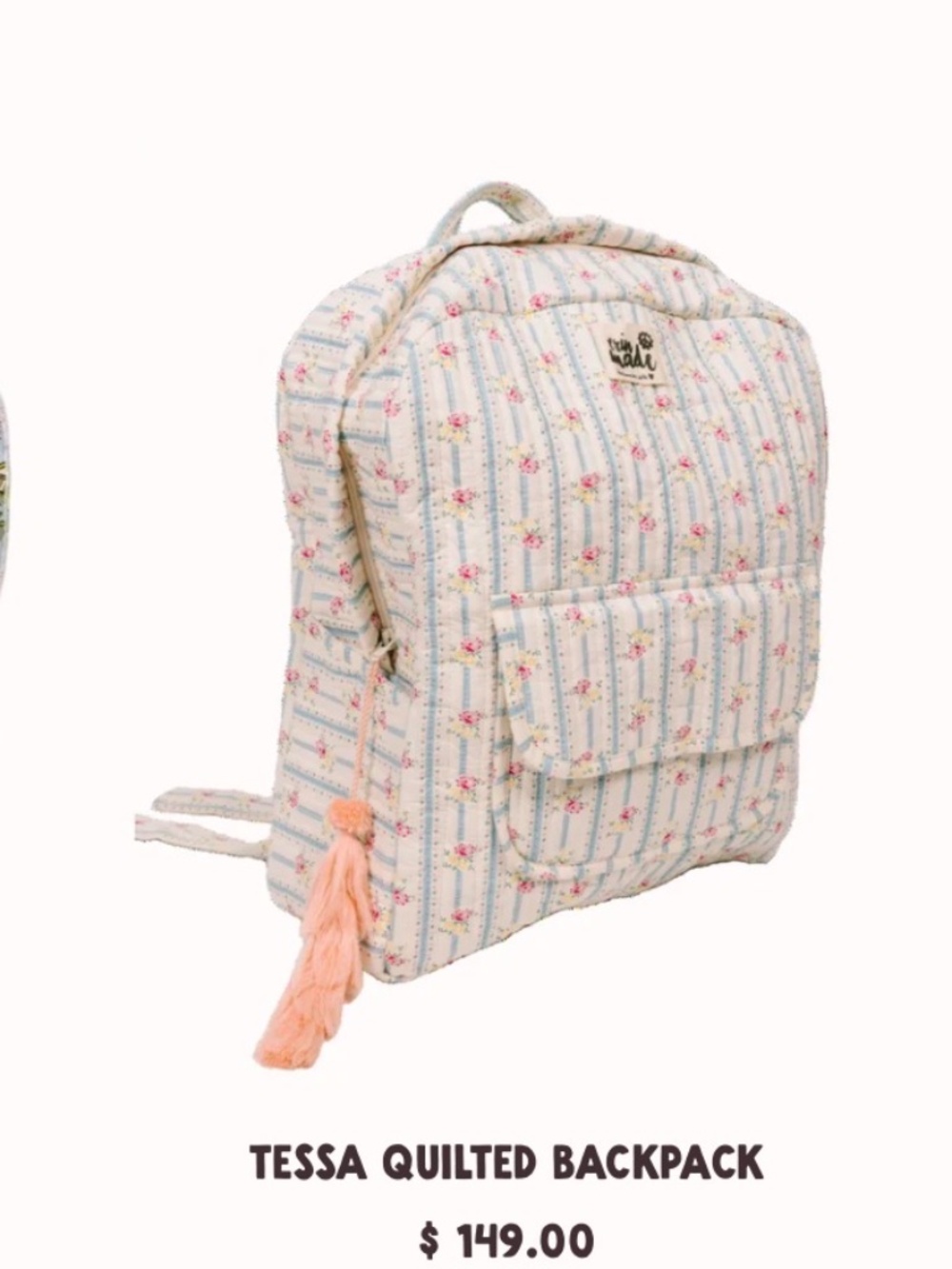 Erin Made Tessa Quilted Backpack
